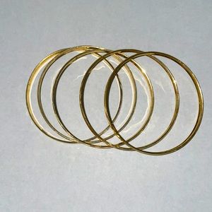 Bangle set of 5 14k